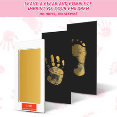 Outus dog paw print on card demonstrates easy, clean transfer
