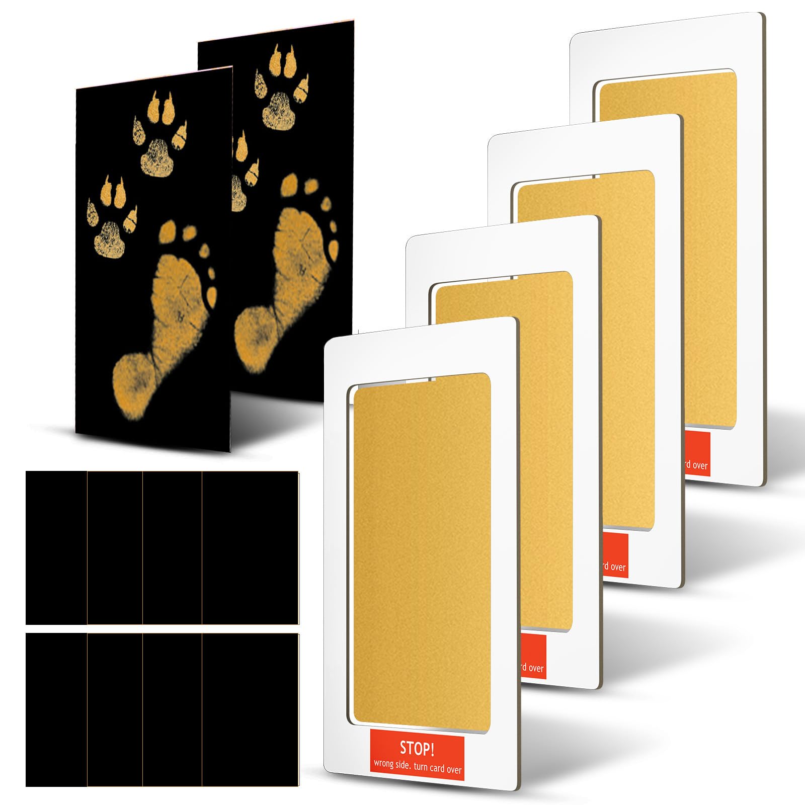 Outus paw print kit package view shows complete mess-free keepsake set
