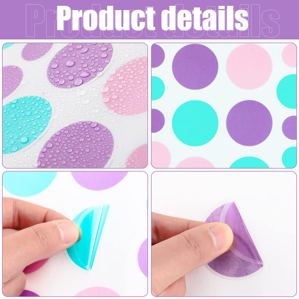 Outus purple polka dots wall stickers create charming accents for nurseries.