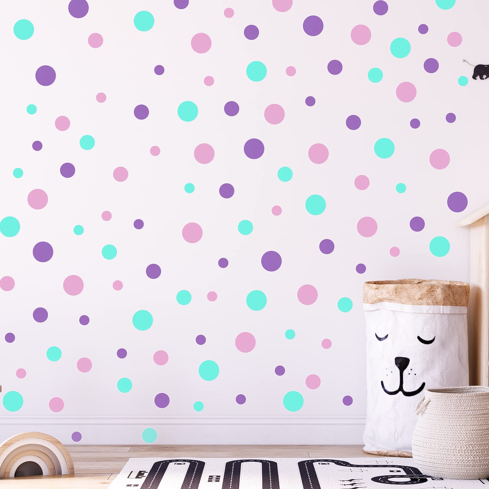 Outus removable vinyl dots make it simple to update looks.