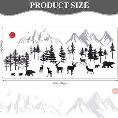 Outus woodland-trees-wall-stickers versatile decor for walls, mirrors, and clean surfaces.