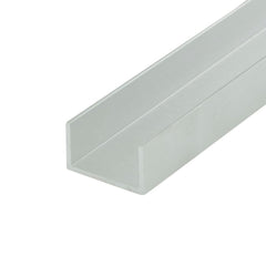 Outwater U-Channel Alu447-M front view shows mill finish edge protection and durability