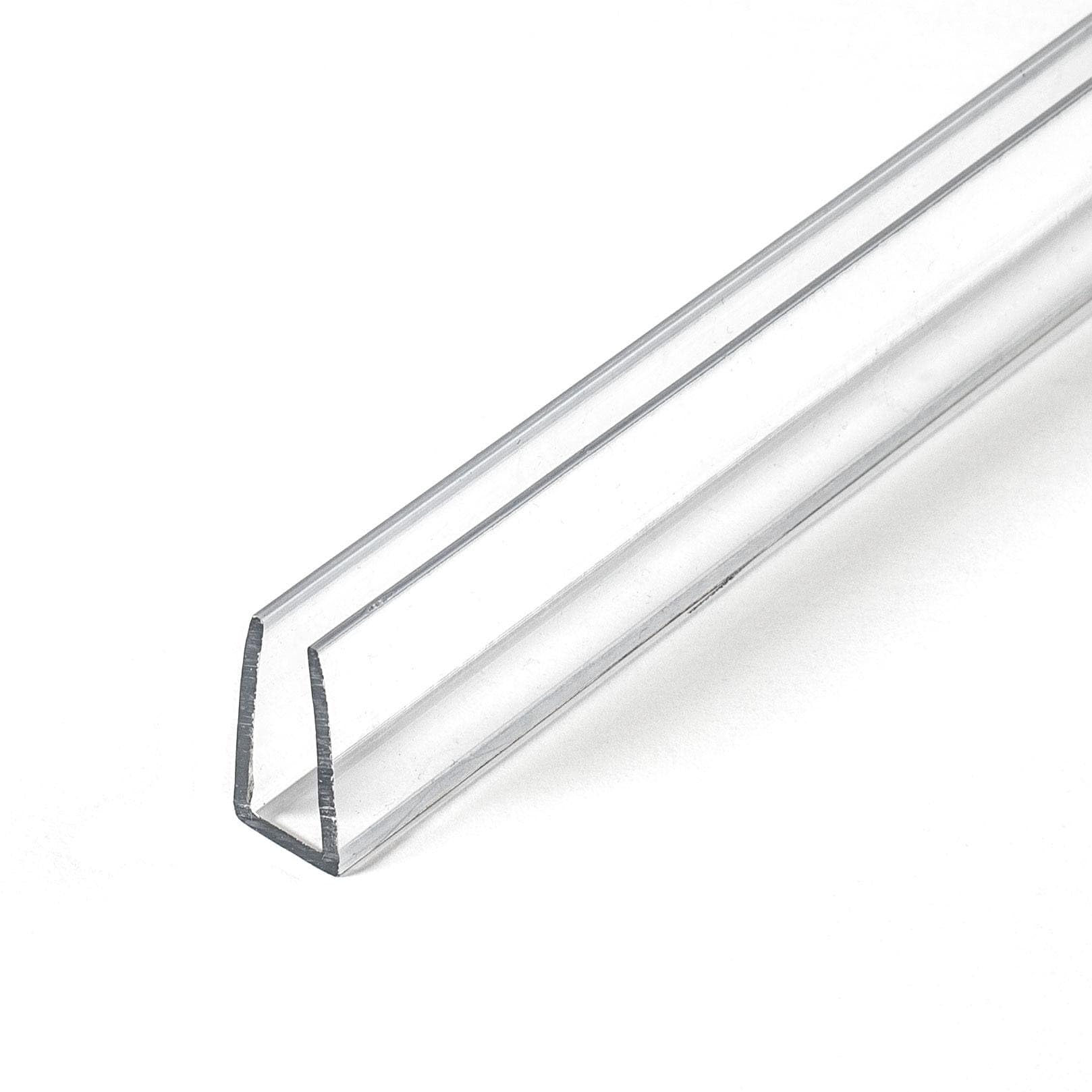 Outwater P2743 clear U-channel pack of 2 protecting panels with crystal clarity