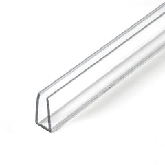 Outwater P2743 clear U-channel pack of 2 protecting panels with crystal clarity