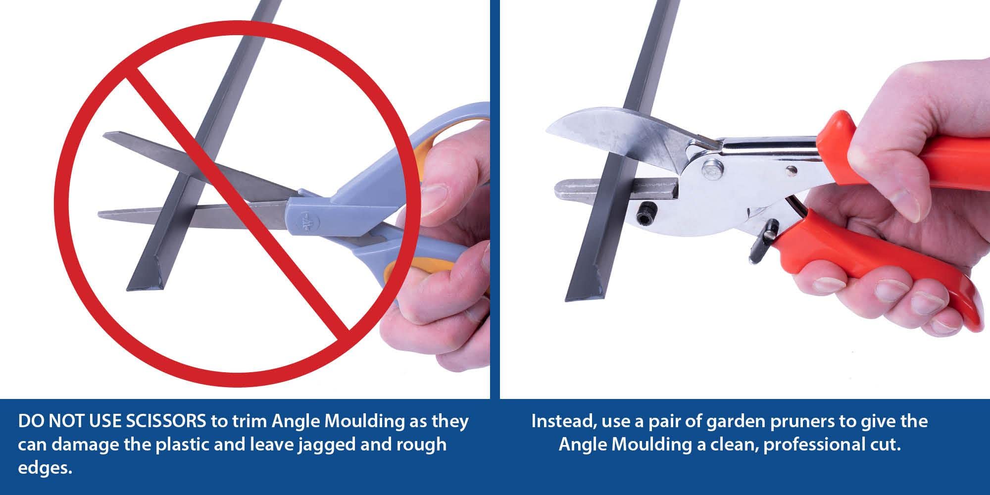 Outwater plastics white U-channel cut-to-length illustrates edge protection and seam coverage.
