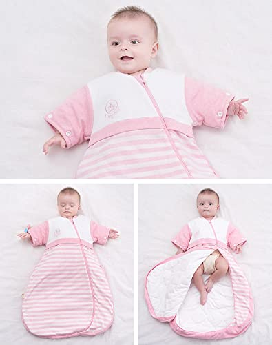 OuYun baby sleeping bag blue sack design prevents baby from kicking off at night