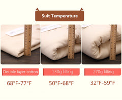 OuYun sleeping bag with detachable sleeves for adjustable warmth