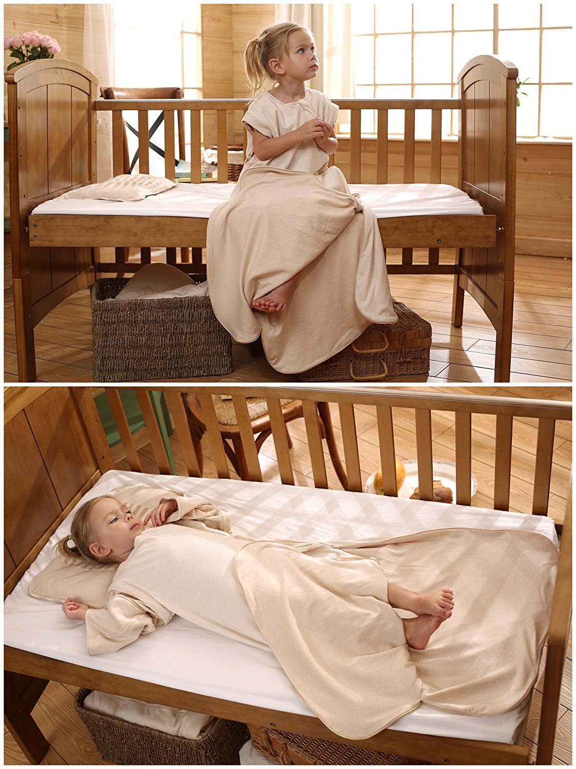 OuYun 100% natural cotton sleeping bag is machine washable