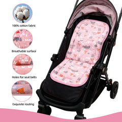 Ovelin Baby Stroller Cushion harness holes demonstrate secure fit for 3- or 5-point systems