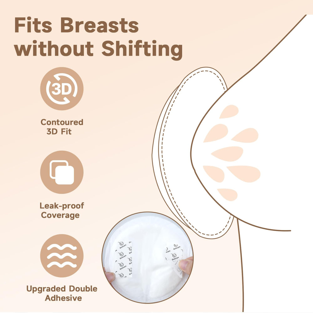 Ovlospa nursing pad three-d contour-fit demonstrates tailored shape for comfortable wear
