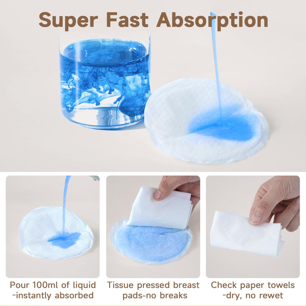 Ovlospa nursing pad adhesive strips illustrate secure fit that stays in place