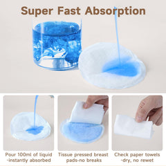 Ovlospa nursing pad adhesive strips illustrate secure fit that stays in place