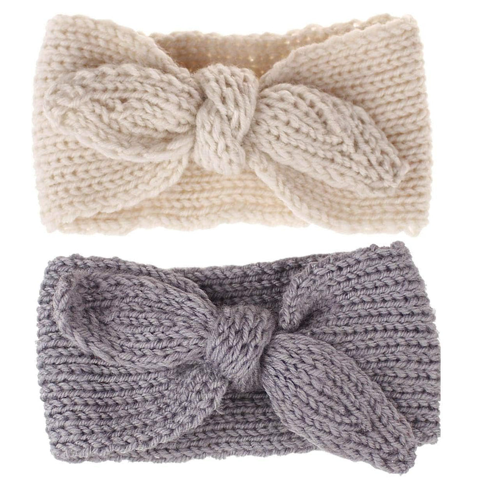 OVOY Turban Headband for baby girl in beige with soft stretch for comfort