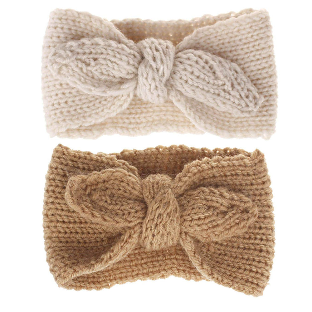 OVOY turban headband brown beige set shown for cute daily outfits and photos