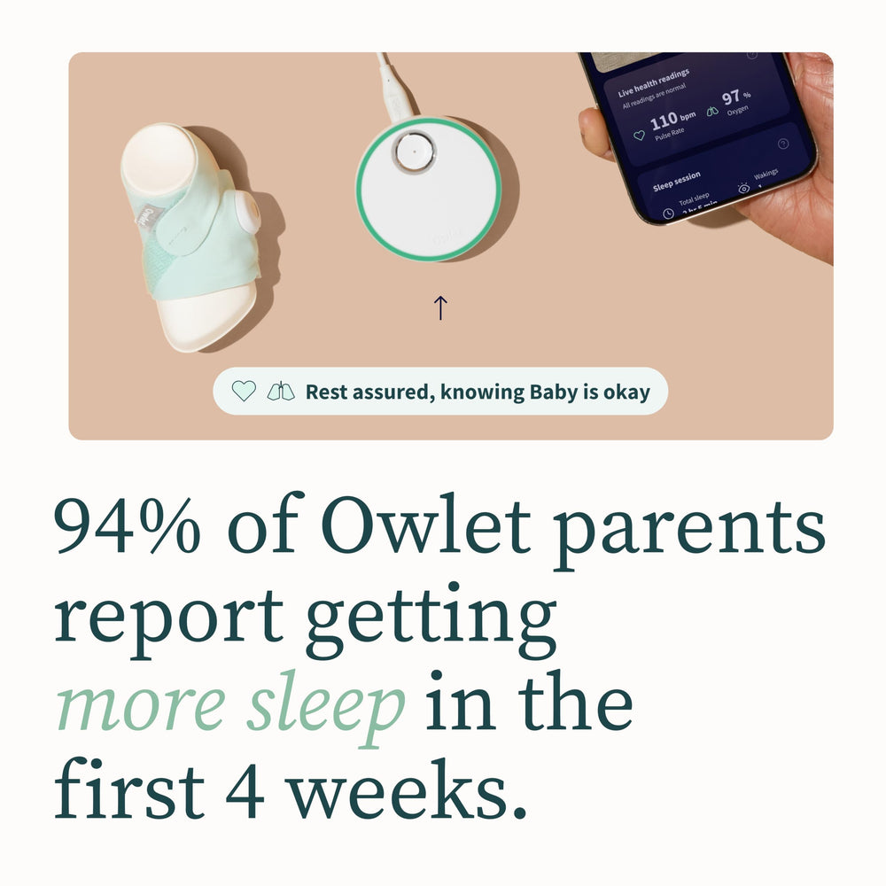 Owlet Dream with 2.4 GHz setup ensures reliable connectivity during setup.