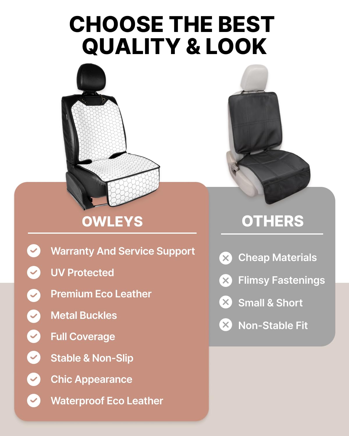 Owleys color-safe design prevents staining on light or dark interiors.