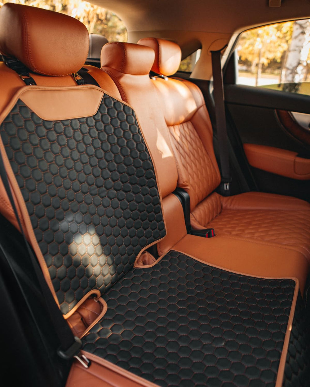 Owleys premium leather seat protector durable-5-layer construction stands up to daily use