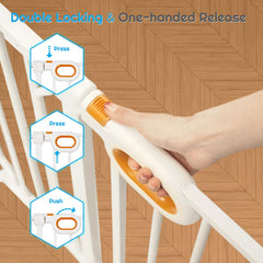 Owlie baby gate height 30-5 inches provides a clear boundary for kids and pets.