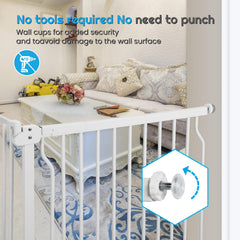 Owlie baby gate pet and baby safety creates defined zones in living areas.
