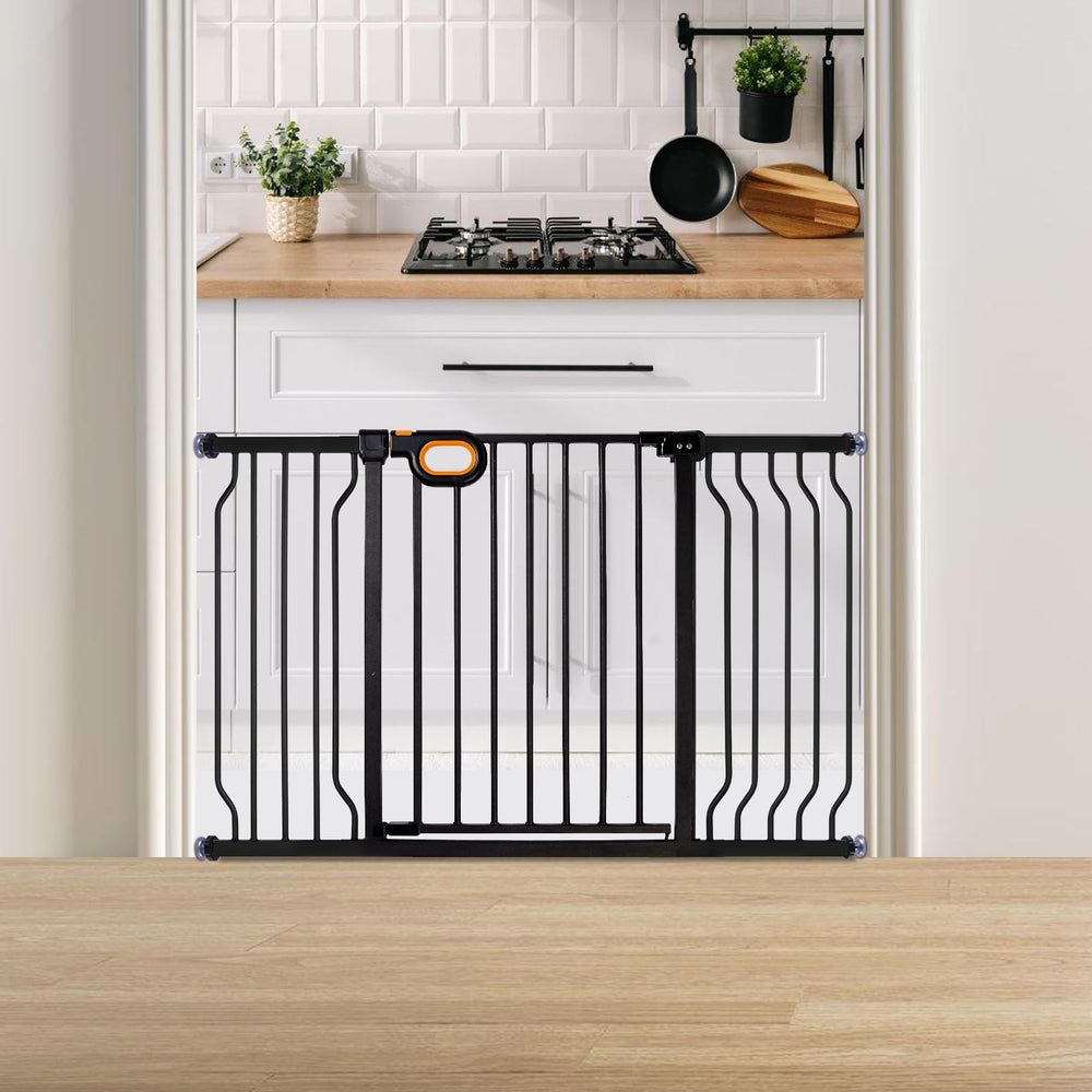 Owlie baby gate stairs closed provides a sturdy, safe barrier at the top or bottom