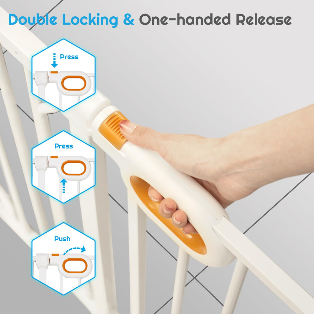 Durable iron-plastic construction resists daily use.