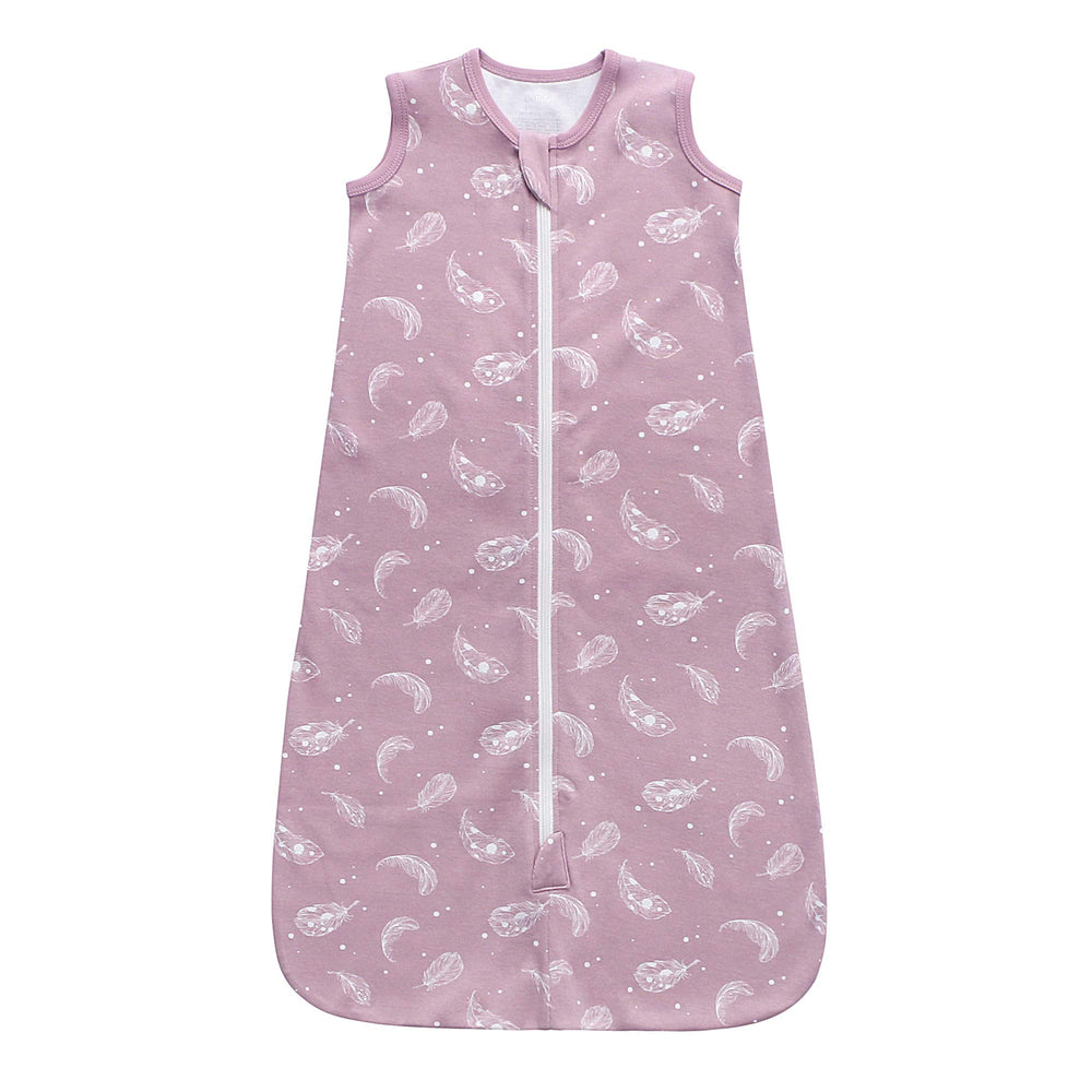 Owlivia baby organic cotton sleep sack fabric closeup showing soft breathable material for gentle skin