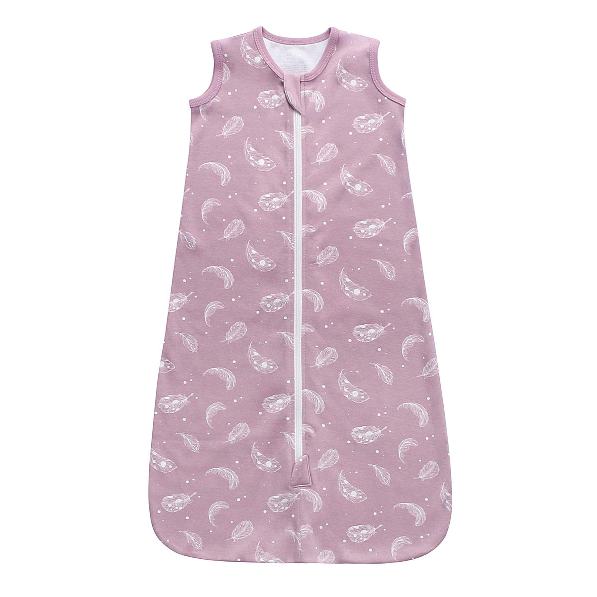 Owlivia baby organic cotton sleep sack fabric closeup showing soft breathable material for gentle skin