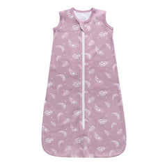 Owlivia baby organic cotton sleep sack fabric closeup showing soft breathable material for gentle skin
