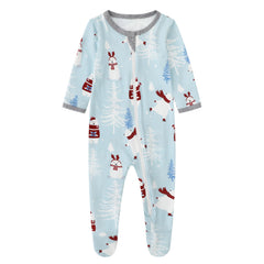 Owlivia baby pajamas with polar bear design for cozy naps and festive outfits