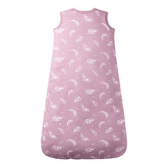 Owlivia sleep sack with 2-way zipper in use for easy diaper changes