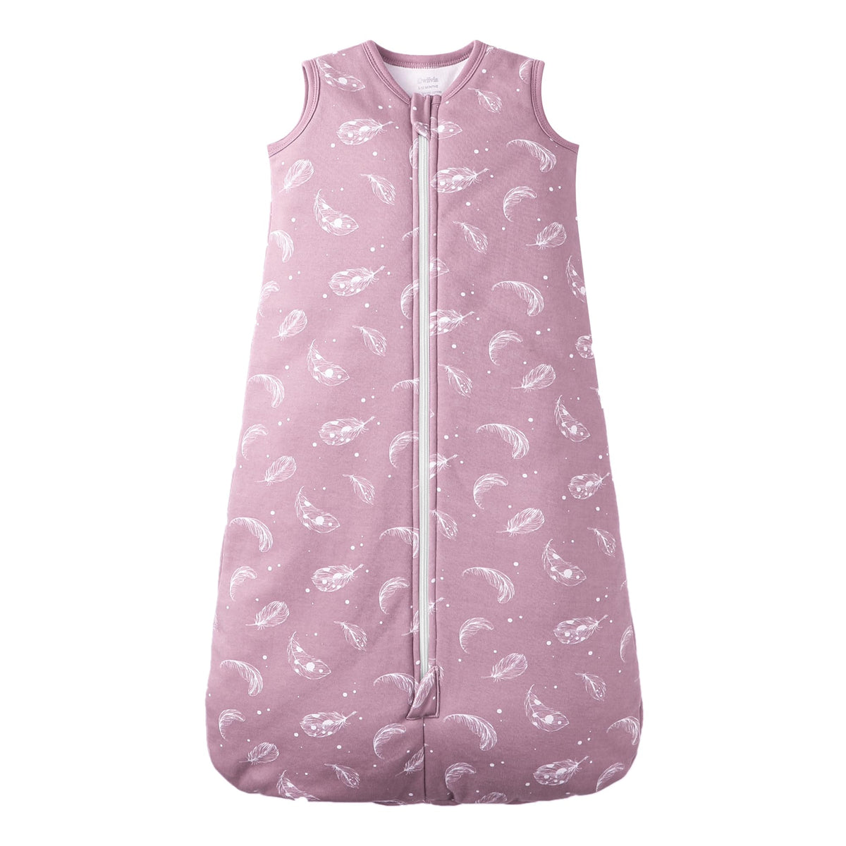 Owlivia baby sleep sack organic cotton close-up showing soft, breathable fabric ideal for gentle skin.