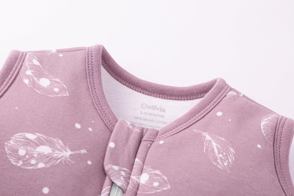 Owlivia sleep sack sleeveless design reduces overheating for peaceful sleep