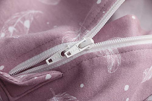 Owlivia feather mauve colorway wearable blanket adding stylish gender-neutral look