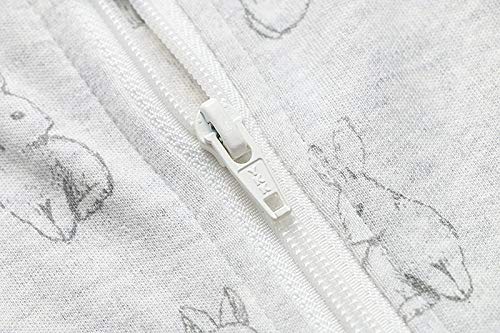 Owlivia gray rabbit size 3-12 months sleep sack back view