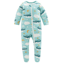 Owlivia long-sleeve organic cotton pajamas offer soft, breathable comfort.