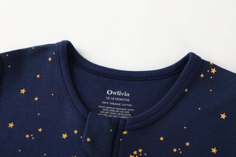 Owlivia size range 3-12m to 18-24m supports growing infants.