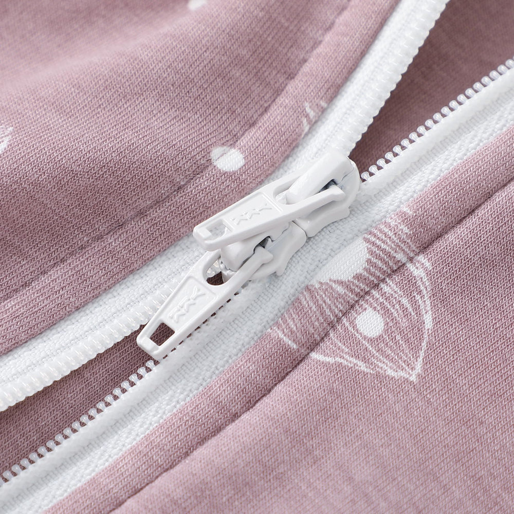 Owlivia sleep sack available in sizes 3-12 months, 12-18 months, 18-24 months.