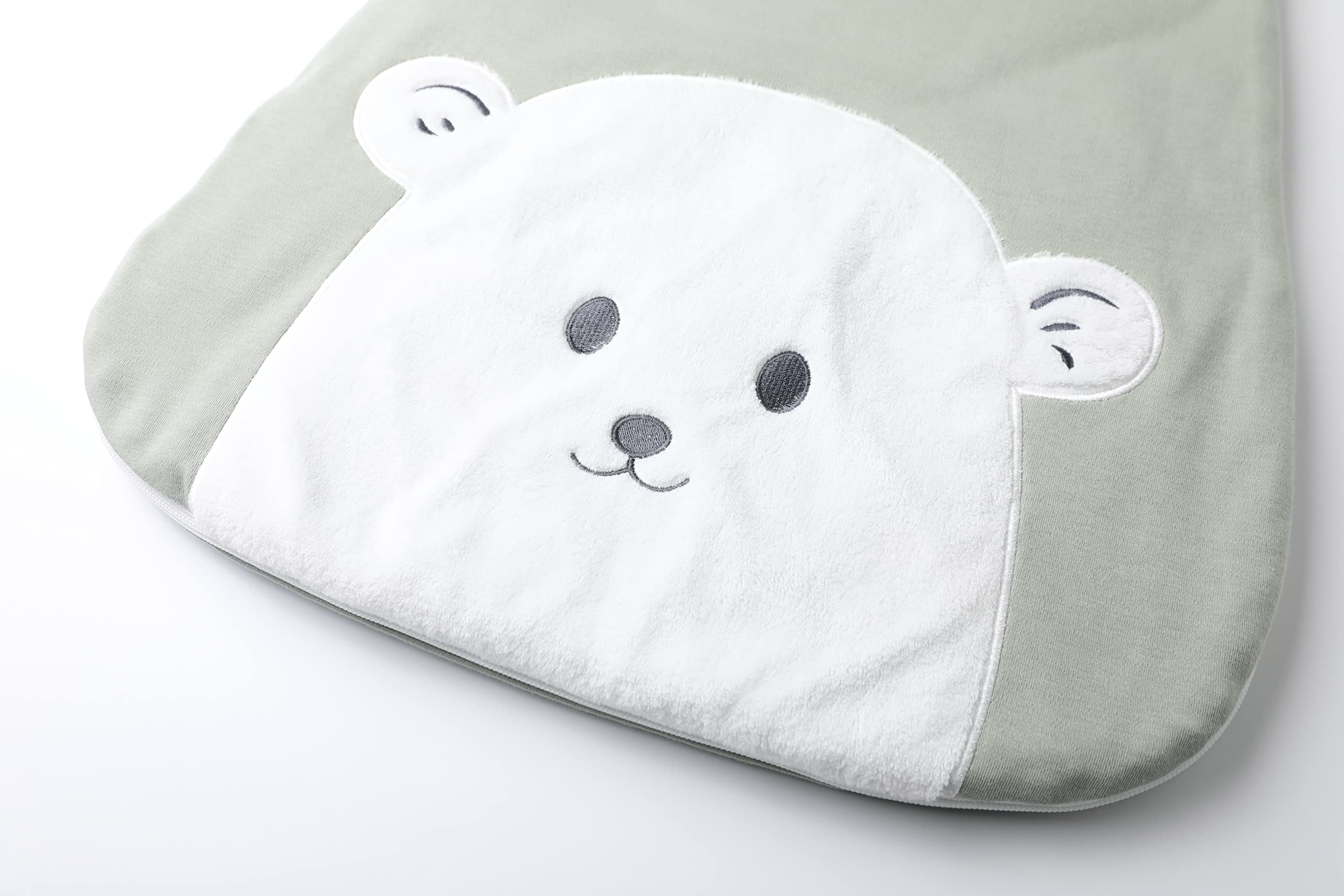 Owlivia Sleep Sack TOG 2.5 warmth for rooms around 61–68F.
