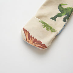 Owlivia zip-closure-neck-toe-tab-protection keeps baby comfortable during quick diaper changes