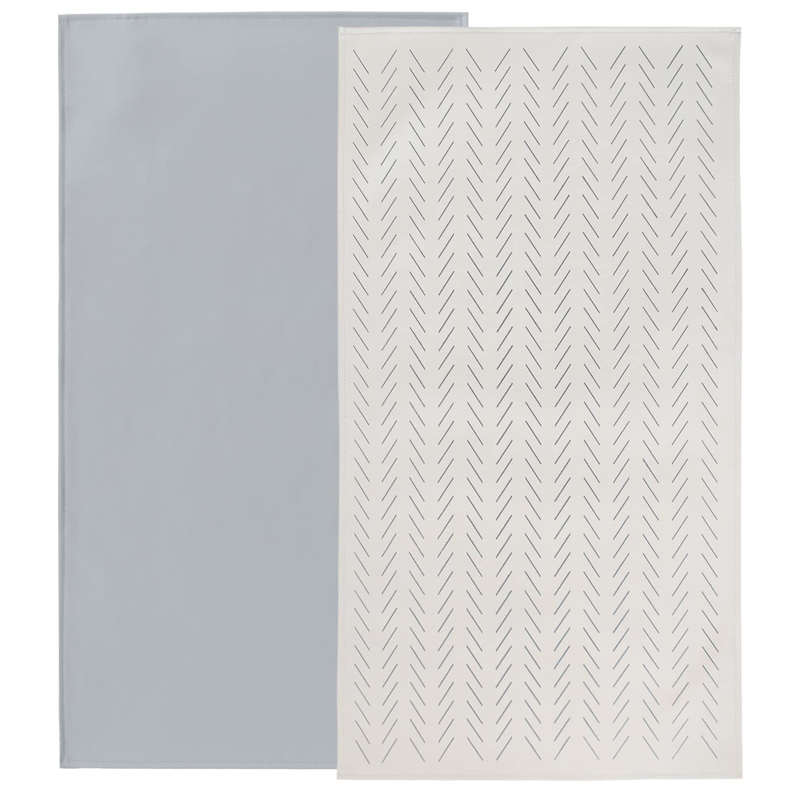 Owlowla baby changing pad folded in gray herringbone for travel convenience