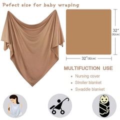 OWLOWLA baby blanket in stroller use copper shade for on-the-go warmth.