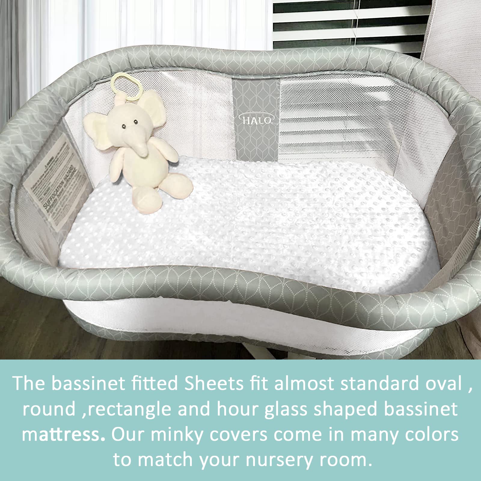 Owlowla bassinet sheet ivory/caramel color complements nursery decor and baby comfort.