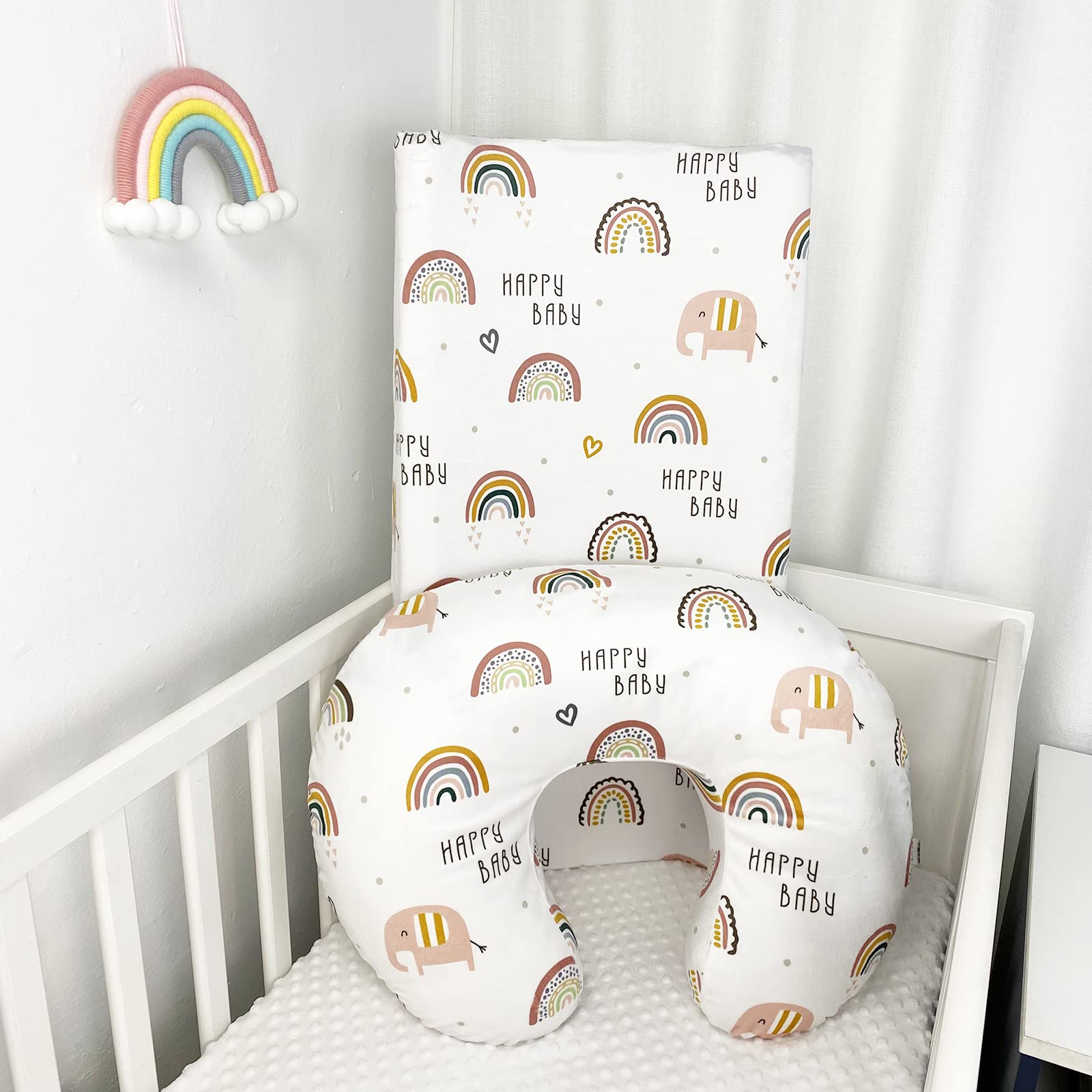 Owlowla changing pad cover is easy to install on standard pads.