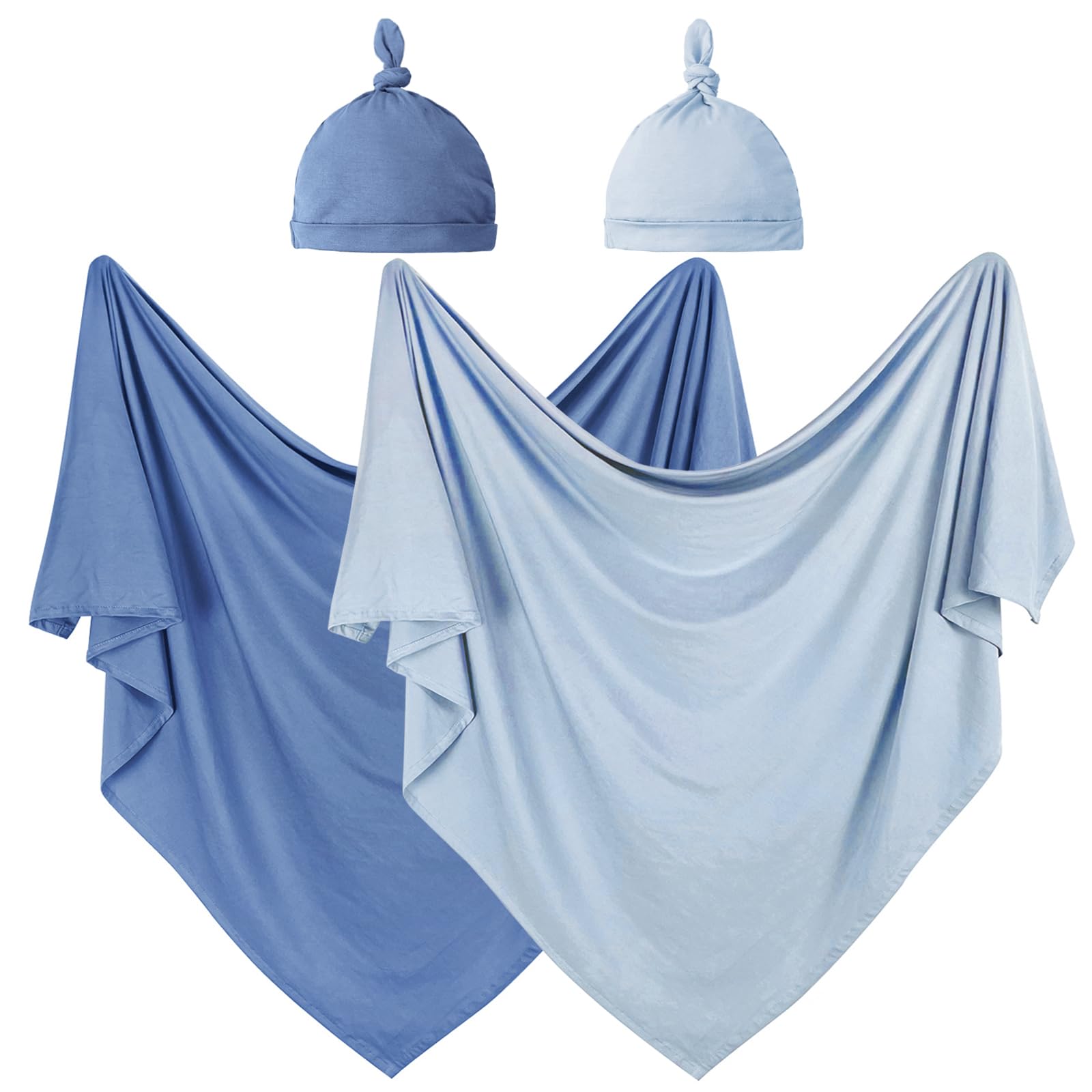 OWLOWLA newborn swaddle blanket in soft-knit fabric for gentle sleep