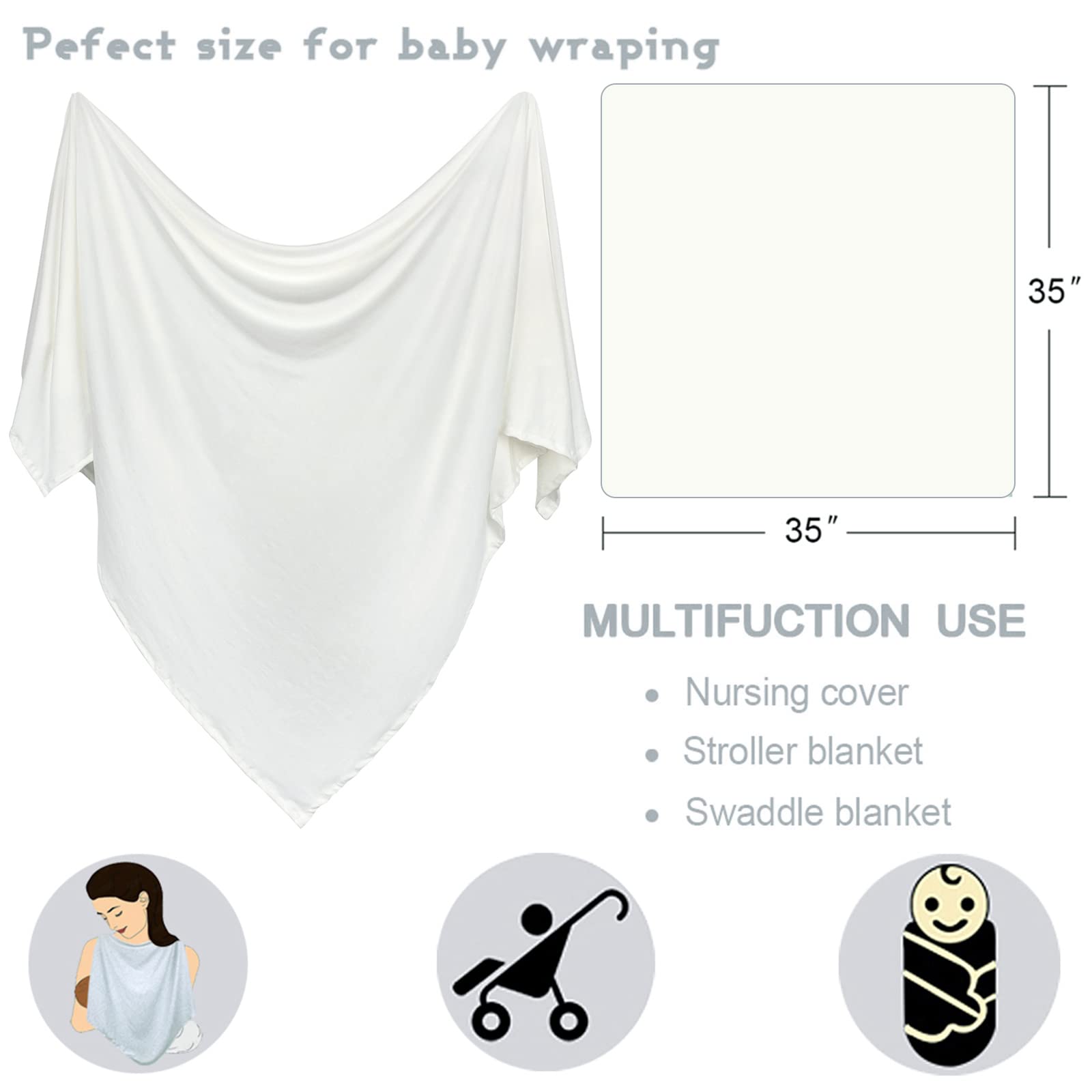 OWLOWLA newborn swaddle used as stroller blanket during nap