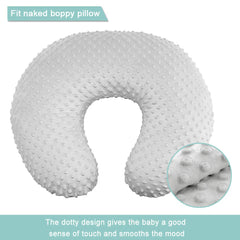 OWLOWLA nursing pillow cover features hidden zipper protection for baby skin safety