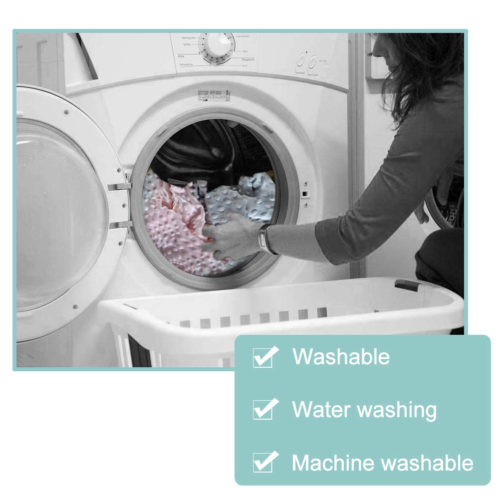 Owlowla Minky nursing pillow cover machine-washable and fade-resistant for enduring use.