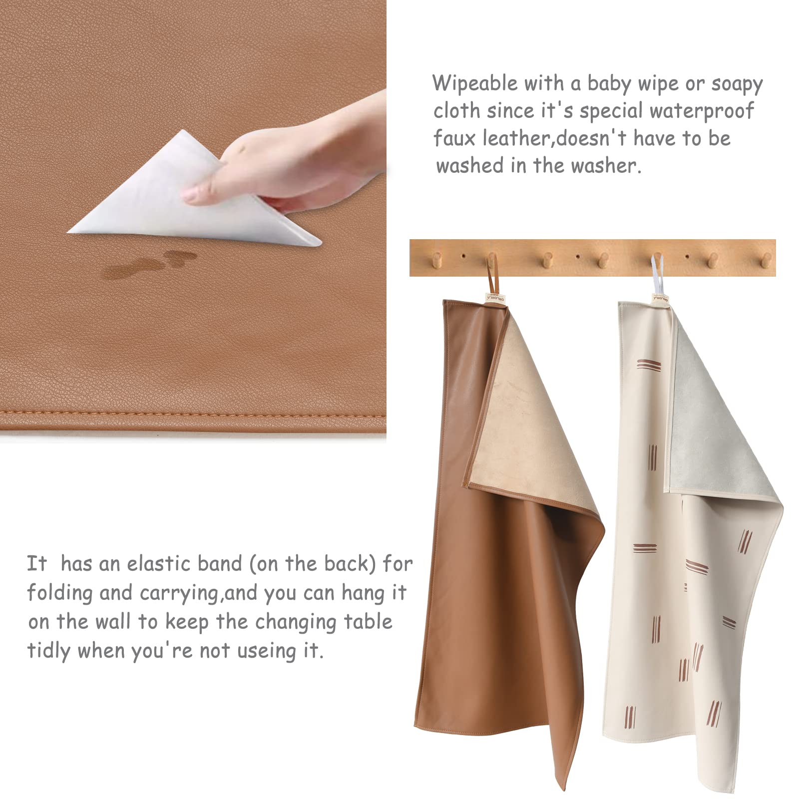 Owlowla classic brown brush-strokes pattern adds an elegant touch to nursery décor