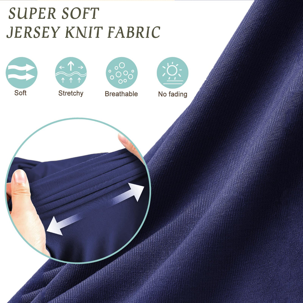 OWLOWLA swaddle set navy beanie hat close-up showing snug fit for newborn warmth.
