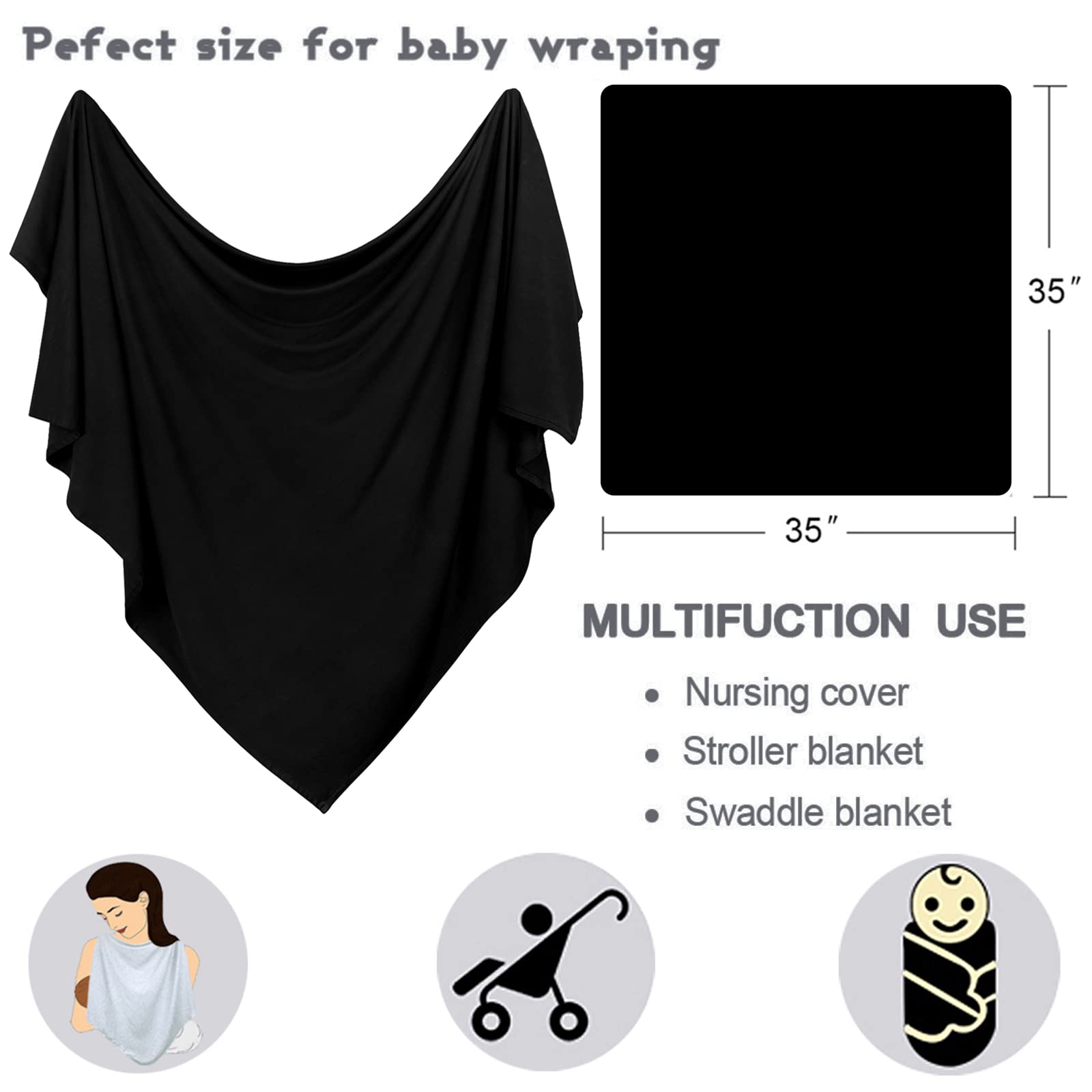 OWLOWLA swaddle set used as photo-shoot prop for stylish baby portraits